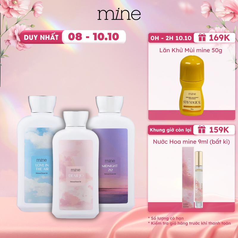 [ĐỘC QUYỀN CHẢNH BEAUTY] Sữa tắm Mine Perfumed Showergel 470g Hương thơm quyến rũ, thư giãn, giúp da mềm mịn, dịu nhẹ, dưỡng ẩm, lưu hương lâu,