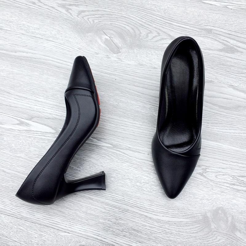 Product Introduction of Giày cao gót da mềm 5cm, 7cm hoạ tiết thêu cách điệu- Giày cao gót công sở Made in Việt Nam 2