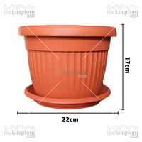 Gambar Claris Garden 5822 Florence Pot Tanaman Kebun Bunga Taman + Tatakan 3L Plastik dari The Kingdom Shop Kota Administrasi Jakarta Utara 4 Tokopedia