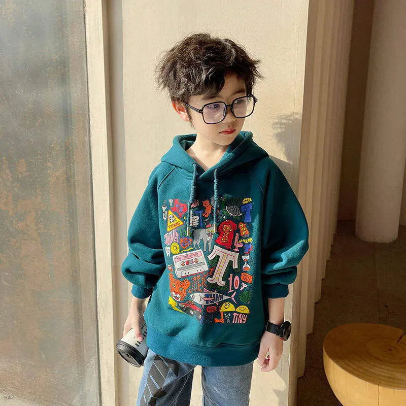 Áo Hoodie Dài Tay, Skonali62, Chất Liệu Chất Lượng Cao, Thoải Mái, Dáng Rộng Vừa Vặn, Thời Trang Mùa Xuân Cho Bé Trai, Phong Cách Đường Phố, Thời Trang, Giá Cả Phải Chăng, Thích Hợp Cho Nam