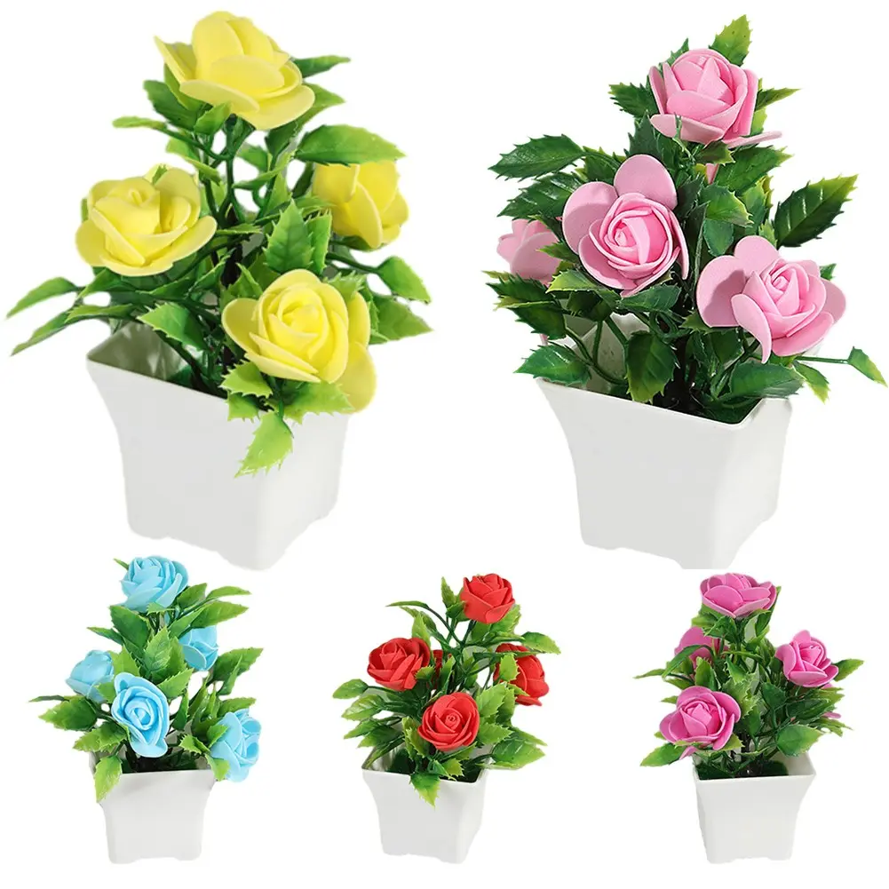 Hoa Giả, Đẹp, Bó Hoa Trong Chậu, Thích Hợp Cho Đám Cưới, Ban Công, Đồ Trang Trí Nhà Cửa Decor Decor Phòng
