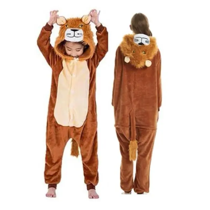 BAJU ONESIE ANAK BONEKA SINGA LION PIYAMA KOSTUM TIDUR -