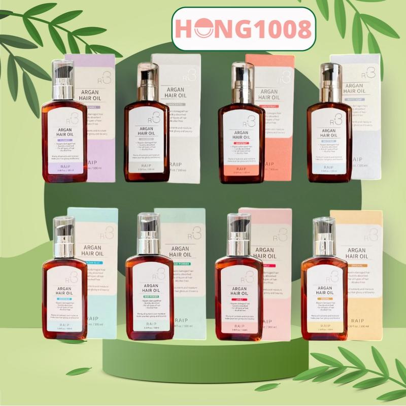 Tinh Dầu Dưỡng Tóc Bóng Mượt Raip R3 Argan Hair Oil 100ml có nhiều mùi shop Hong1008 hỗ trợ dưỡng tóc hiệu quả
