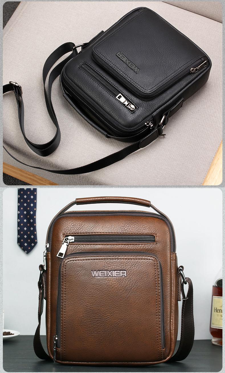 Product Introduction of Men's Shoulder Bag Messenger Bag Casual Tote for Men Satchel Men's Shoulder Bag Business Men's Bag 7