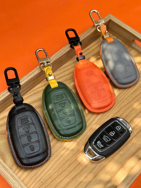 Bao Da Chìa Khóa Hyundai Elantra, Accent ... - Chế Tác Thủ Công Bằng Da Thật Móc Khoá