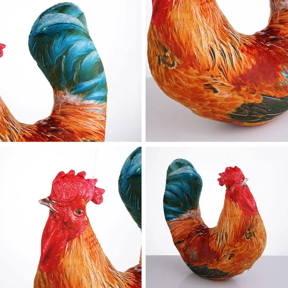 Children Plush Toys Simulation Cock Chicken Doll Baby Kid Gift Toy Birthday Doll Stuffed K7P8