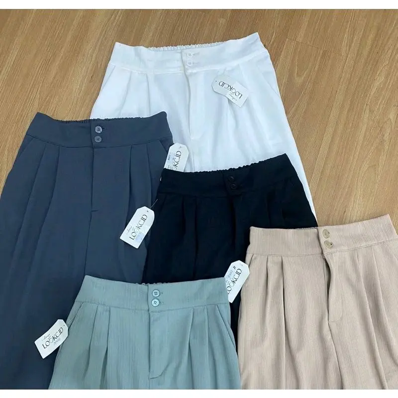 JENNIE KNIT PANTS KULOT HAIGWAIST Celana wanita hijab bawahan panjang 100 cm 2