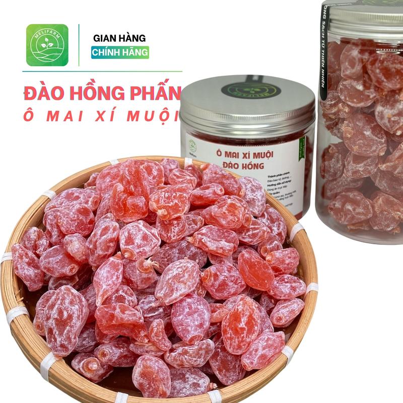 Ô Mai Xí Muội Đào Hồng Phấn - Ô Mai Đào xí muội Chua Ngọt - Đồ Ăn Vặt Snack Food Trái Cây Sấy Ô mai đào gói tuổi thơ