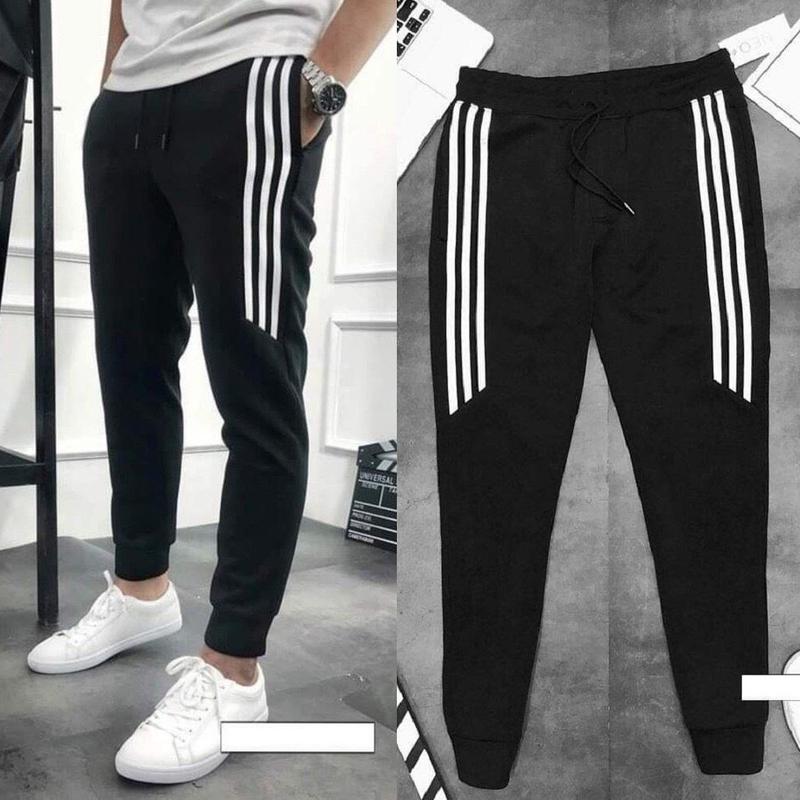 Quần dài jogger thể thao 3 sọc lửng cho cả nam và nữ, chất vải dày dặn,mềm mịn không nhăn,không xù co giãn thoải mái Sport Đồng quầnthểdục 3sọc