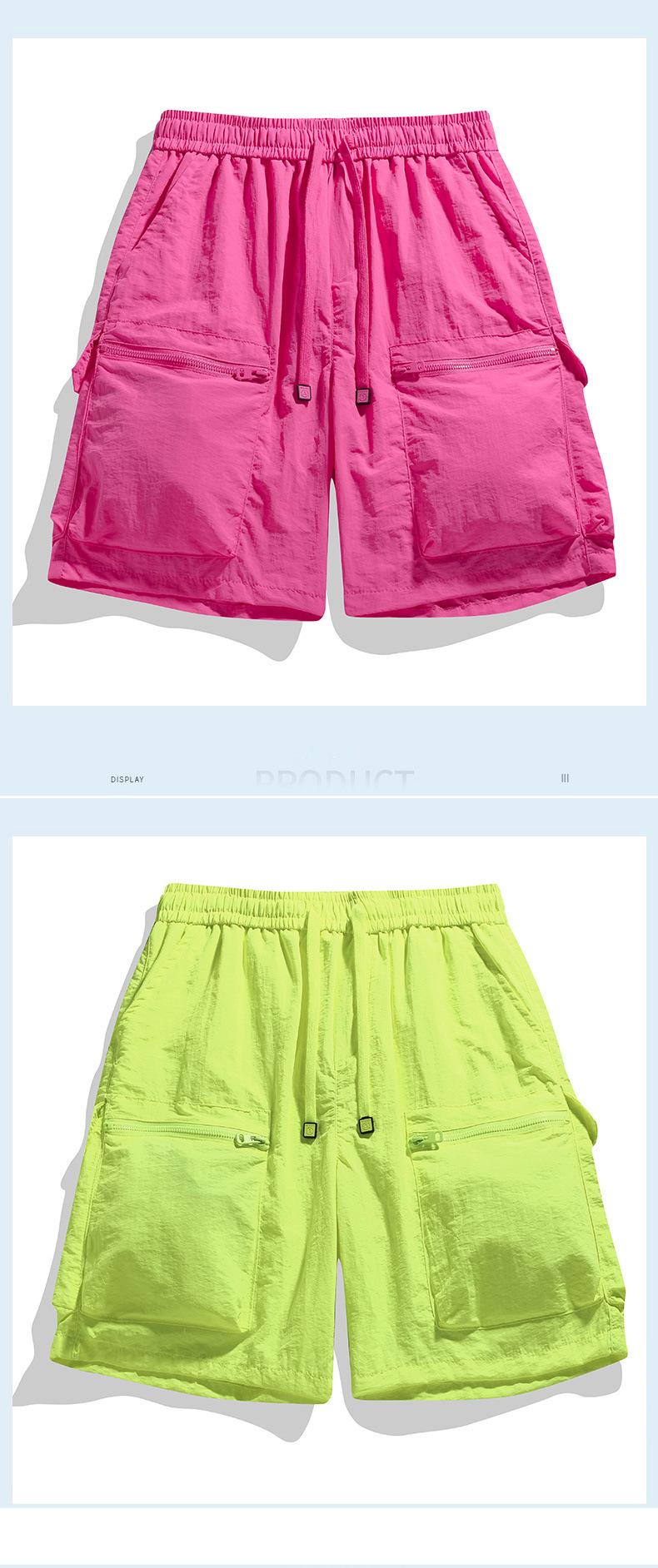 Product Introduction of 2025 Summer Couple's Solid Color Cargo Shorts Men - Breathable & Loose Fit, Trendy Casual Sports Shorts for Men & Women, TikTok Viral! 14