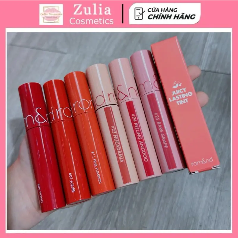 Son Tint Bóng Romand Juicy Lasting tint căng bóng mọng môi 5.5g