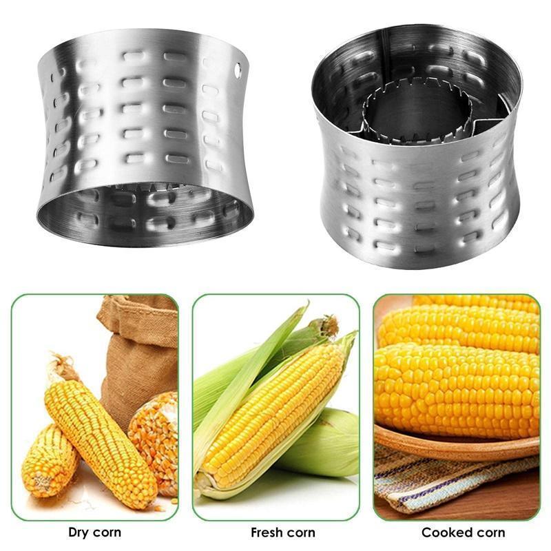 Corn Kernel Extractor Corn Peeler Corn Shovel Threshing Machine Stainless Steel Kitchen Supplies Cooking Tools Peeling Household Corn Tools Household 4