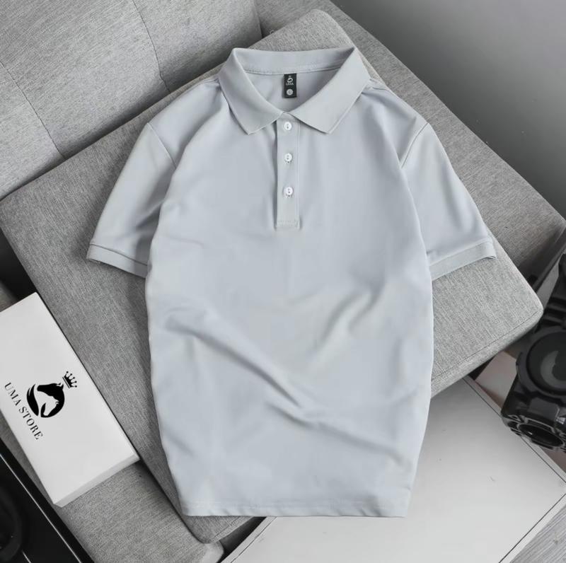 Áo thun polo nam vải cá sấu có cổ trơn basic cao cấp UMA 20 màu new 2024 Menswear Top Menswear Shirt ( UMASTORE3 ) Cam