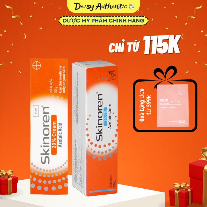 Kem - Gel Skinoren giảm mụn và thâm (Azelaic Acid)- 15gr 30gr