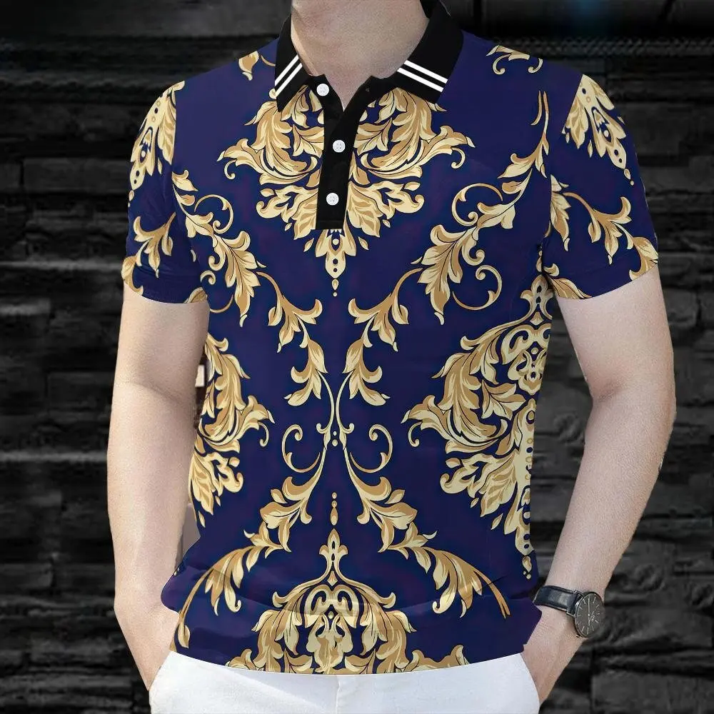 Luxury Men's Polo Shirts Short Sleeve Men's Casual Tops