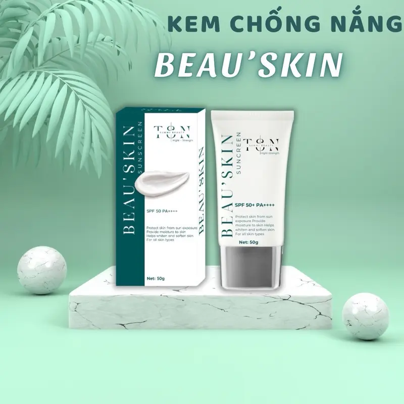 Kem chống nắng BEAU’SKIN SPF 50+ PA+++ Sunscreen Skincare Nữ Women Sun Cream 5