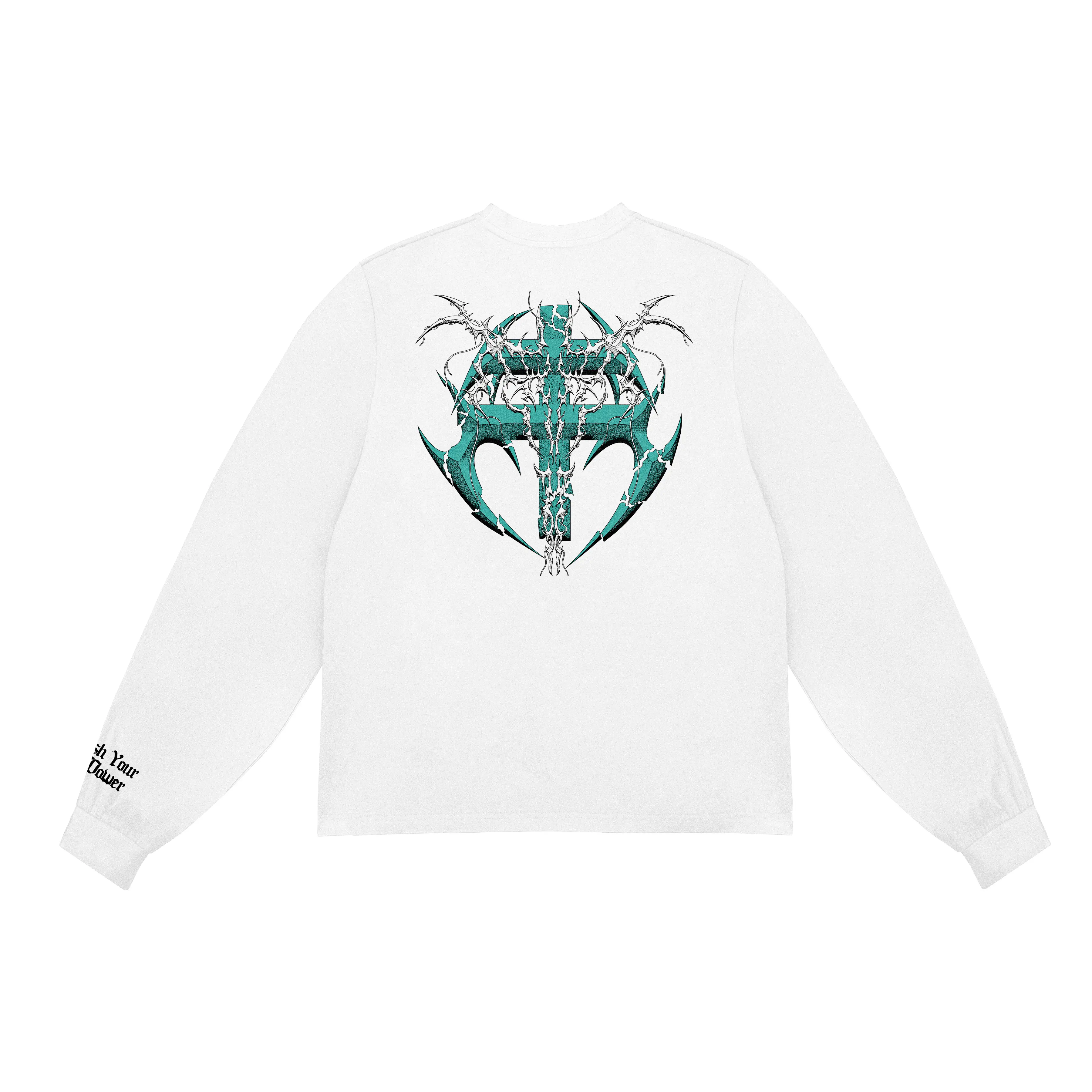 Metaphores longsleeve T-shirt 16s Unleash - White