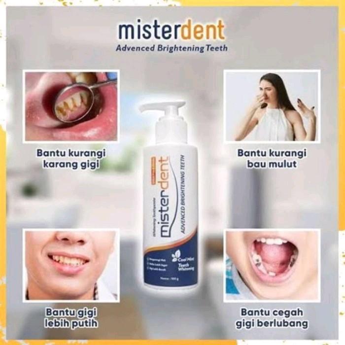 Misterdent Advanced Brightening Pemutih Gigi Atasi karang Gigi Kuning 2