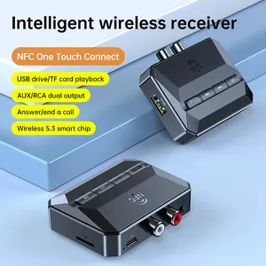 【COD】[Model Terbaru]Penerima Audio NFC Bluetooth Penerima Adaptasi Audio Nirkabel Mobil Bluetooth