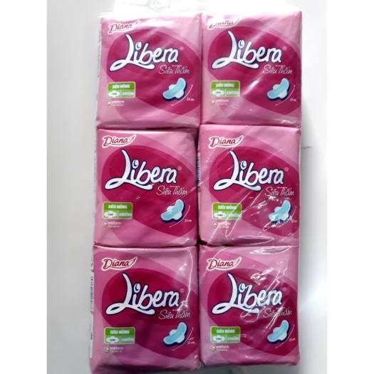 Combo 6 gói băng vệ sinh libera siêu mỏng cánh