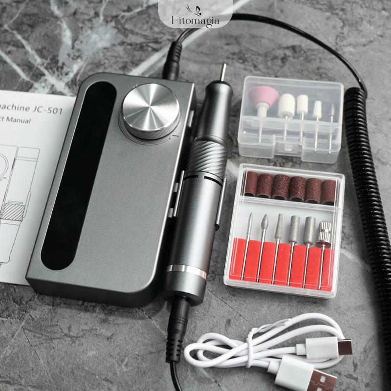  Máy Mài Móng NAIL DRILL JC 501 Cao Cấp Thế Hệ Mới Máy Mài Nail Mài Móng Tay Tích Điện Chạy Cực Êm,Có Tạm Dừng Pin Lâu Làm Nail 