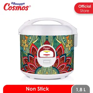 Cosmos CRJ3301 Rice Cooker / Magic Com 1.8 Liter 3 in 1 Bonus Gelas Ukur dan Sendok Nasi