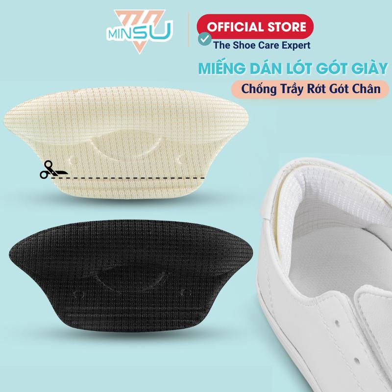 Miếng Dán Lót Gót Giày Điều Chỉnh Kích Cỡ MINSU M5511 Thu Nhỏ Cho Giày Lớn Chống Trượt và Ma Sát Gót Chân