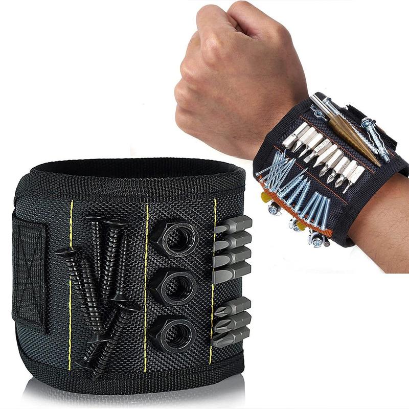 Multifunctional Magnetic Wrist Tool Bag, 1 Count Multipurpose Magnetic Wrist Tool Bag, Tool Organizer for Nails, Drills, Perfect Gift for Handyman 0