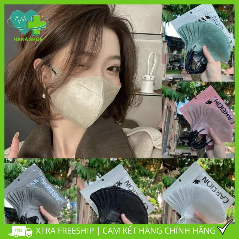 KHẨU TRANG 5D THÁI LAN [SET 100C]  3 LỚP QUAI ĐEN NHIỀU MÀU ĐẸP ĐỘC LẠ khẩu  trang Women