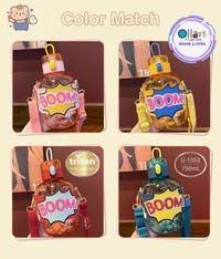 Gambar Botol Minum BOOM U-1352 With Tali Panjang & Sedotan 750 ML - Pink dari Ollahomeliving Kota Bogor 1 Tokopedia