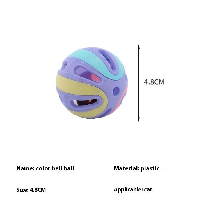 Product Introduction of Cat Toy Self-Entertainment Sound Bell Ball Durable Teaser Wand 5