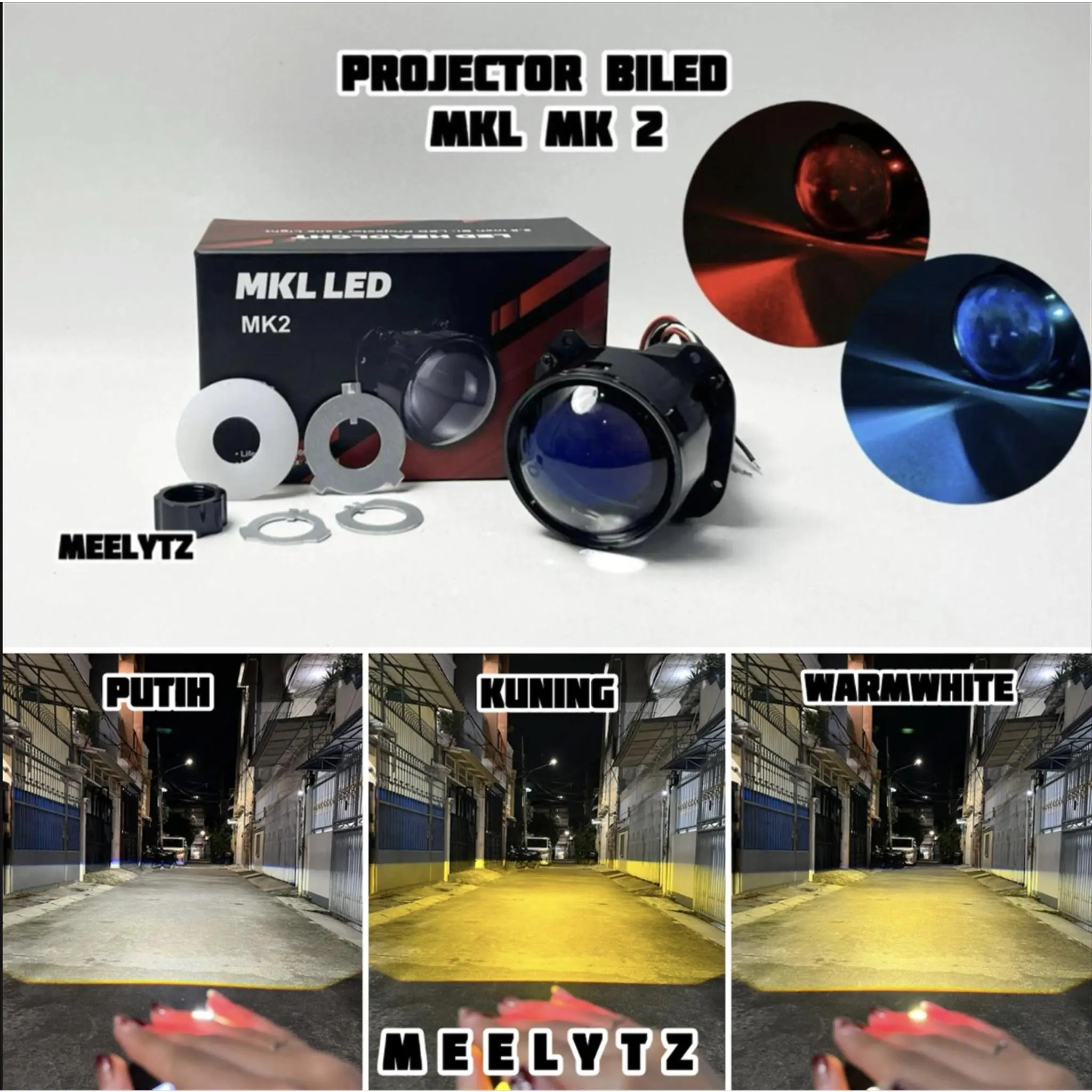 MKL MK 2 - Biled 2.5inc Blue Lens