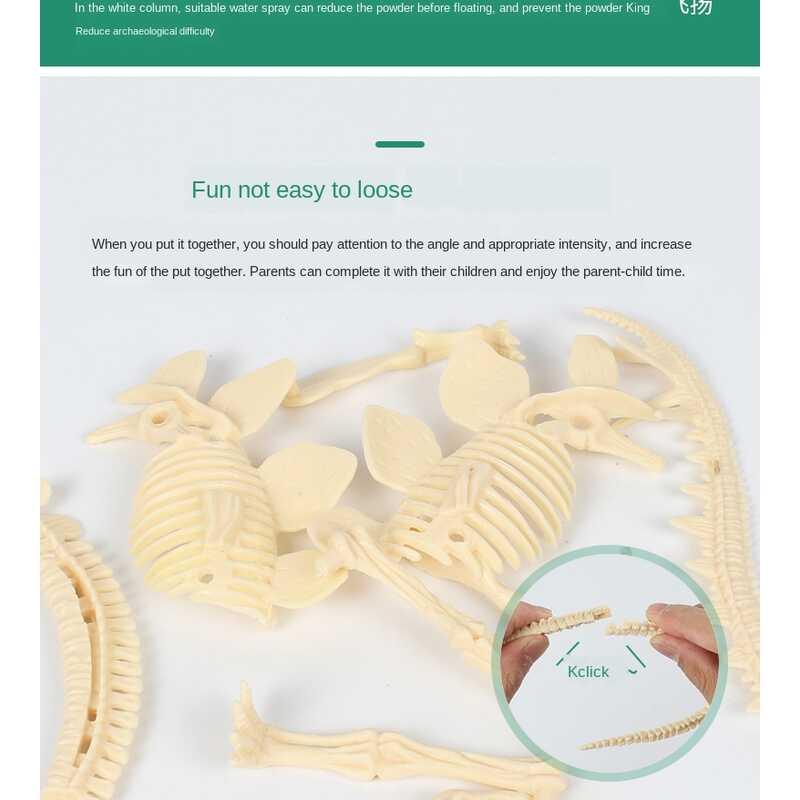 Product Introduction of Bộ khai quật khủng long, Đồ chơi khảo cổ tìm kho báu đá quý, Bộ xếp hình hóa thạch tự làm, Hoạt động STEM thực hành cho trẻ em, Món quà khoa học hoàn hảo cho bé trai từ 6-12 tuổi 17