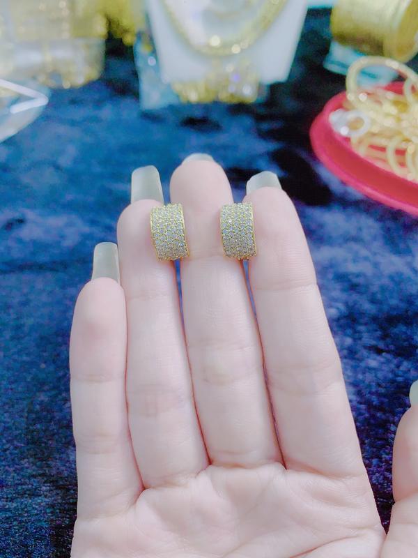 Product Introduction of BH8- Bông tai VÀNG HỘI kiểu dáng sang trọng , quý phái dành cho nữ Hoa Tai Khuyên Tai Women 1