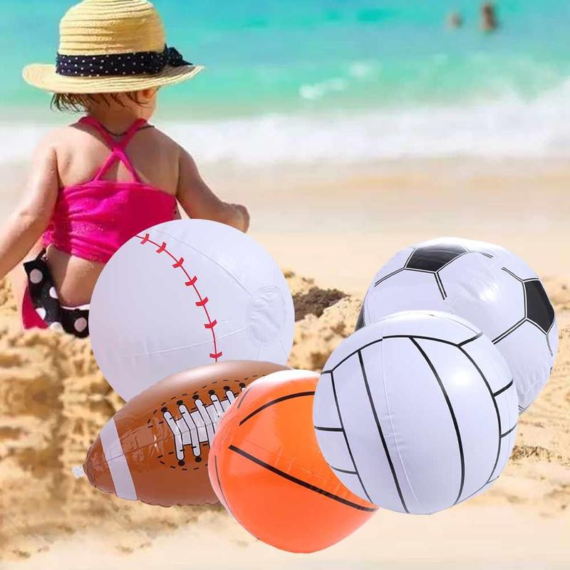Product Introduction of Children Student Rugby Inflatable Football Blow Up Basketball Inflatable Baseball Sport Balls Beach Ball Inflatable Toy Ball Kids Toy 10
