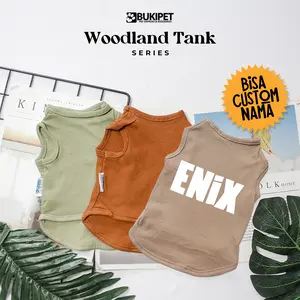 Baju Kucing Anjing Kelinci Monyet Lucu Murah - WOODLAND TANK