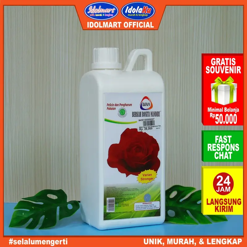 IDOLAKU BRM Pelicin & Pengharum Pakaian 1000 ml Pewangi Loundry Original 6