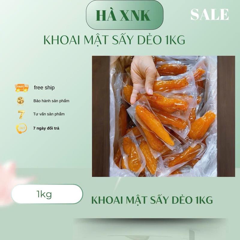  1kg Khoai lang sấy dẻo - Snack Thức Ăn Ăn Vặt Chua Food 