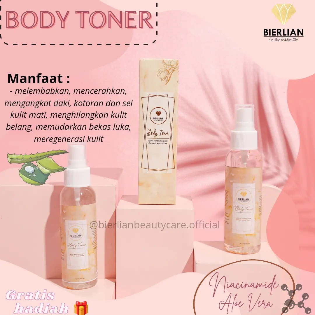 BODY TONER BIERLIAN 3X WHITENING