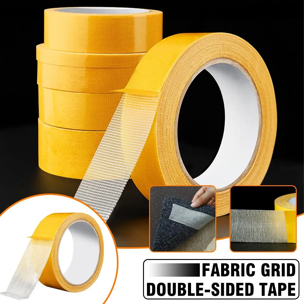 Double Sided Cloth Base Tape Strong Fixation Mesh Waterproof High Glass Viscosity Translucent I7F7