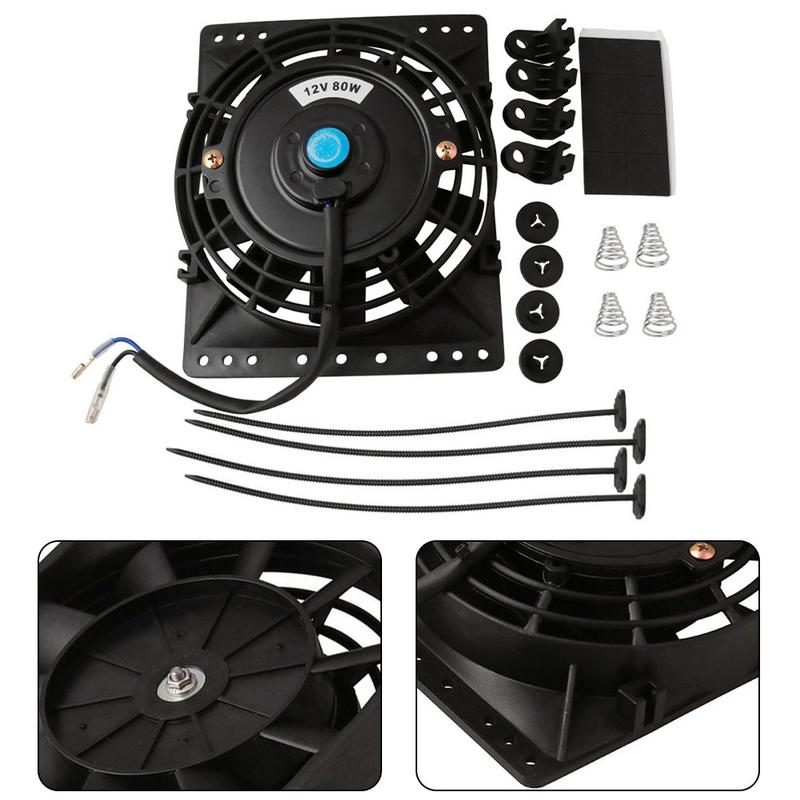 6 inch Electric Radiator Cooling Fan Stable 12V 80W High - TikTok Shop ...