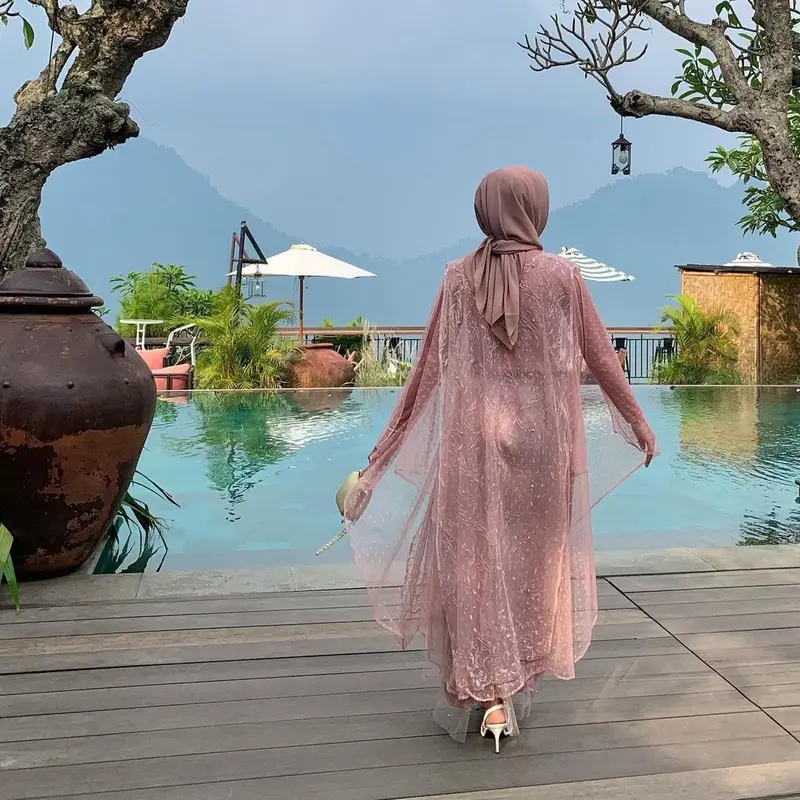 OUTER ESME LUARAN TULLE CORAK LEBARAN KONDANGAN 2