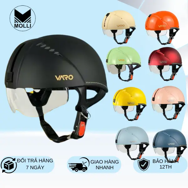 Mũ Bảo Hiểm Nửa Đầu SRT Kính Âm Chính Hãng BH 12 Tháng - Helmet 0