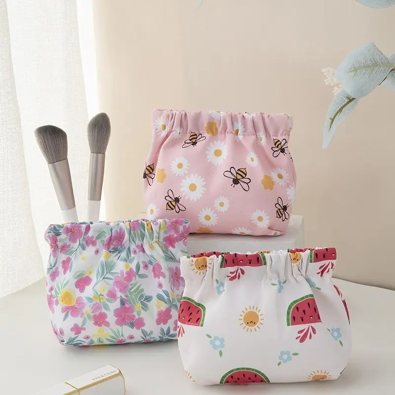 Portable Coin Pouch Shrapnel Bag purse Storage bag Waterproof Makeup pouch Small Item Large capacity Fashion Popular