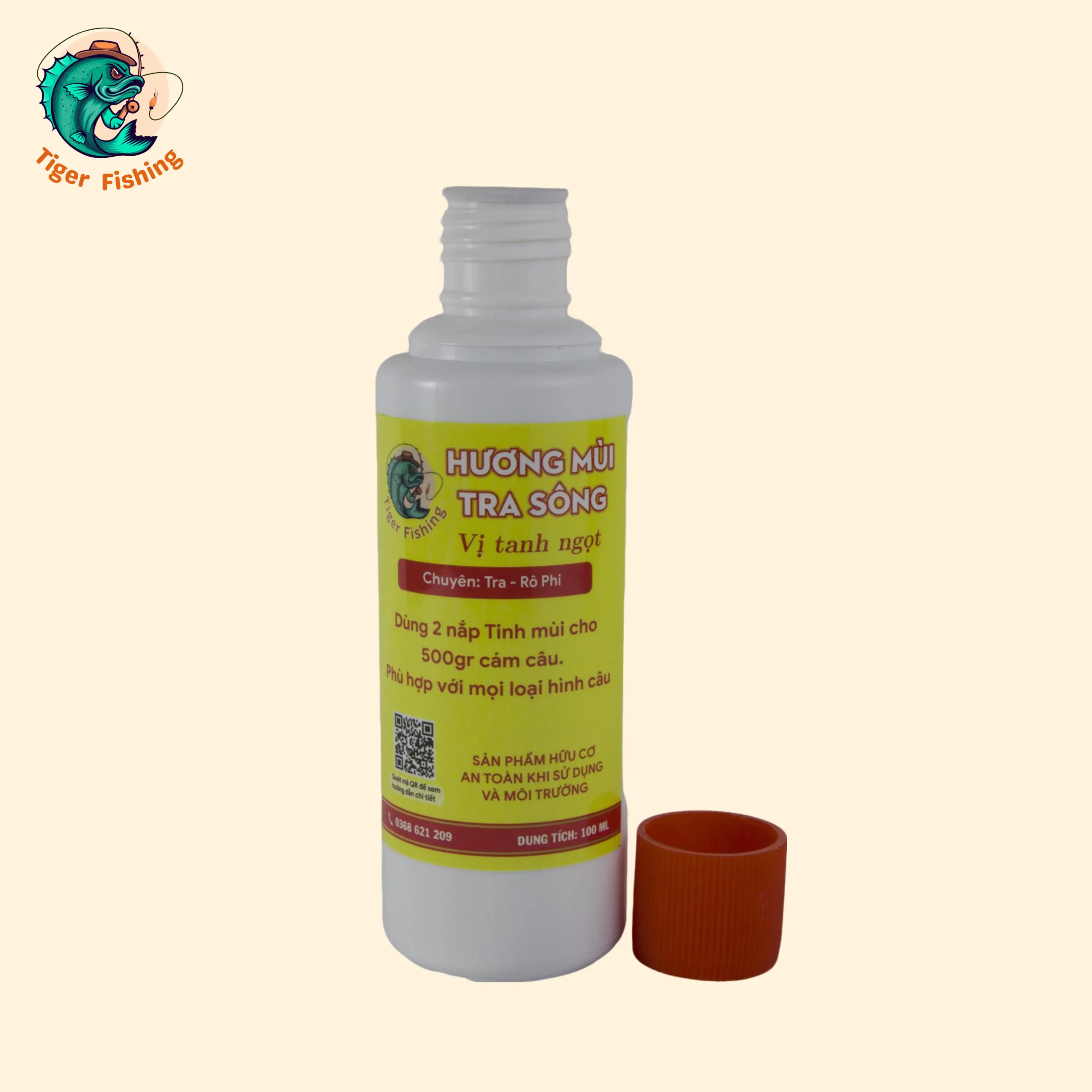 Hương mùi chuyên câu cá tra sông Tiger fishing chai 100ml Bắt Cá Đi Câu Đồng