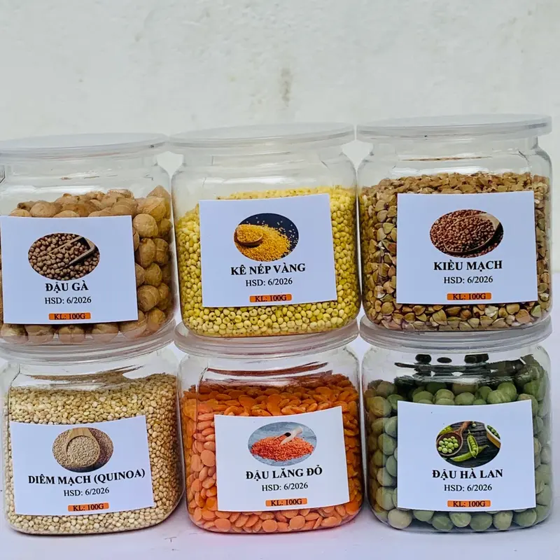 Set 15 hạt dinh dưỡng đóng hũ tặng kèm công thức nấu cháo Food 7