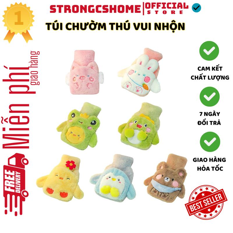 Túi chườm bụng kinh nóng lạnh sưởi ấm giữ nhiệt cơ thể giảm đau bụng kinh hình thú vui nhộn cute quà tặng bạn gái HL073 Đựng Nước