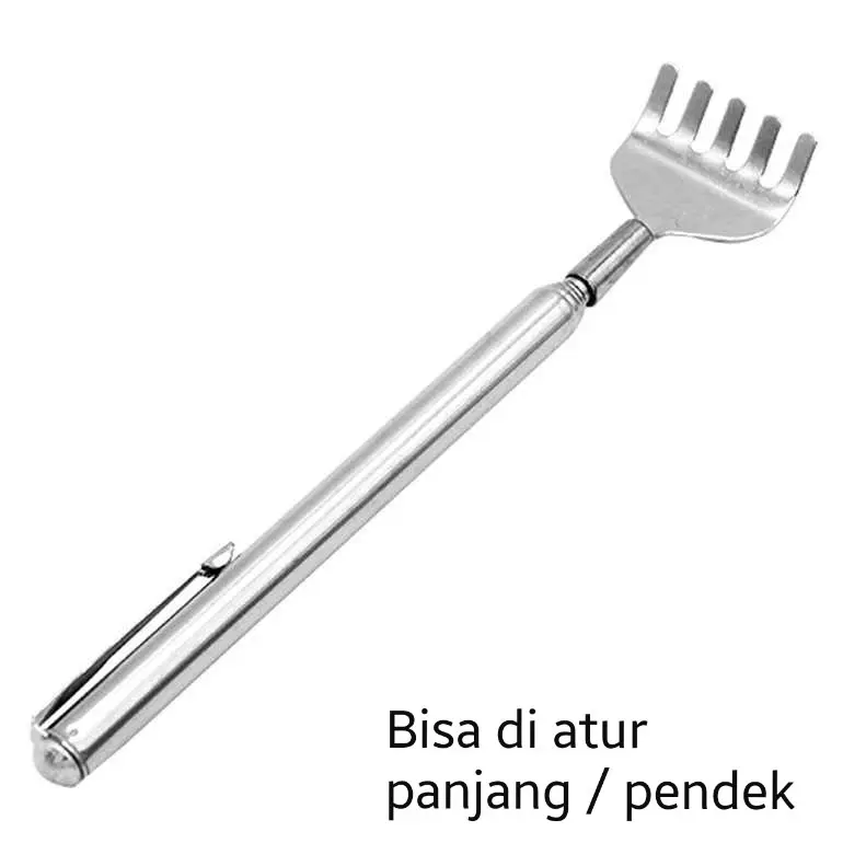 Pocket Scratcher Stainless Steel Penggaruk Punggung Tongkat Garuk 0986 1
