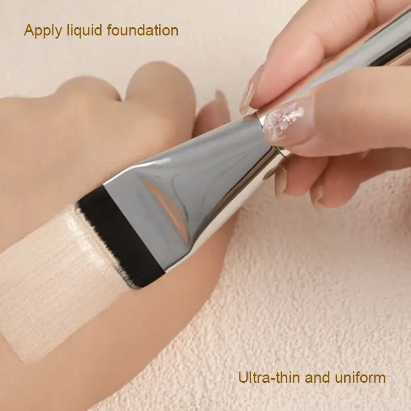 【Jakert】One-line Foundation Brush Flat Head Bare Skin Base Makeup Brush Light Flawless Makeup Brush