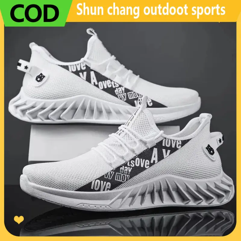 New Spring and Autumn Soft soled Running Men's Mesh Breathable Casual Sports Shoes Men's Coconut Trendy Shoes Men's Shoes